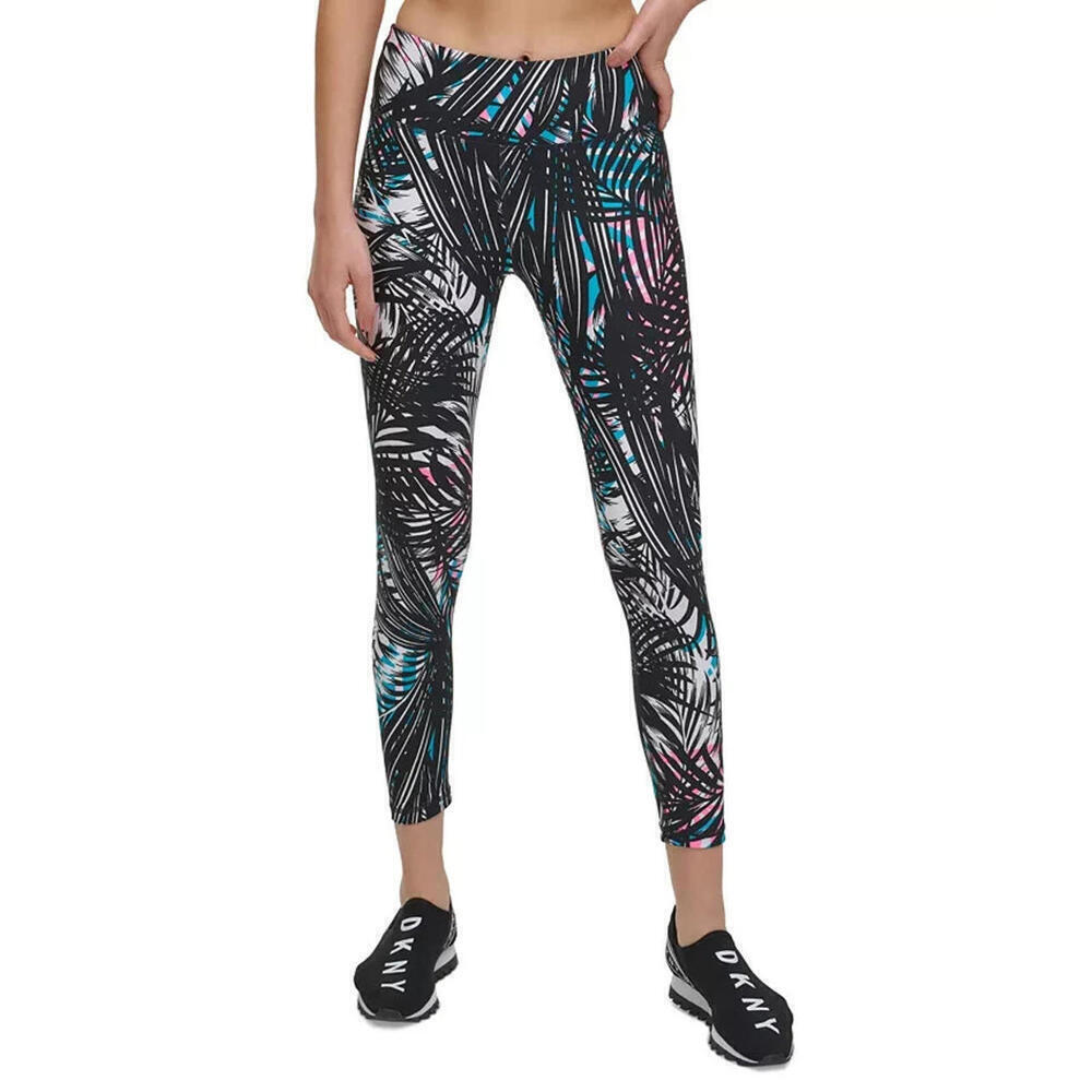 New DKNY Women's Sport Tropic Shadow High Rise 7/8 Length Leggings, Size: XS